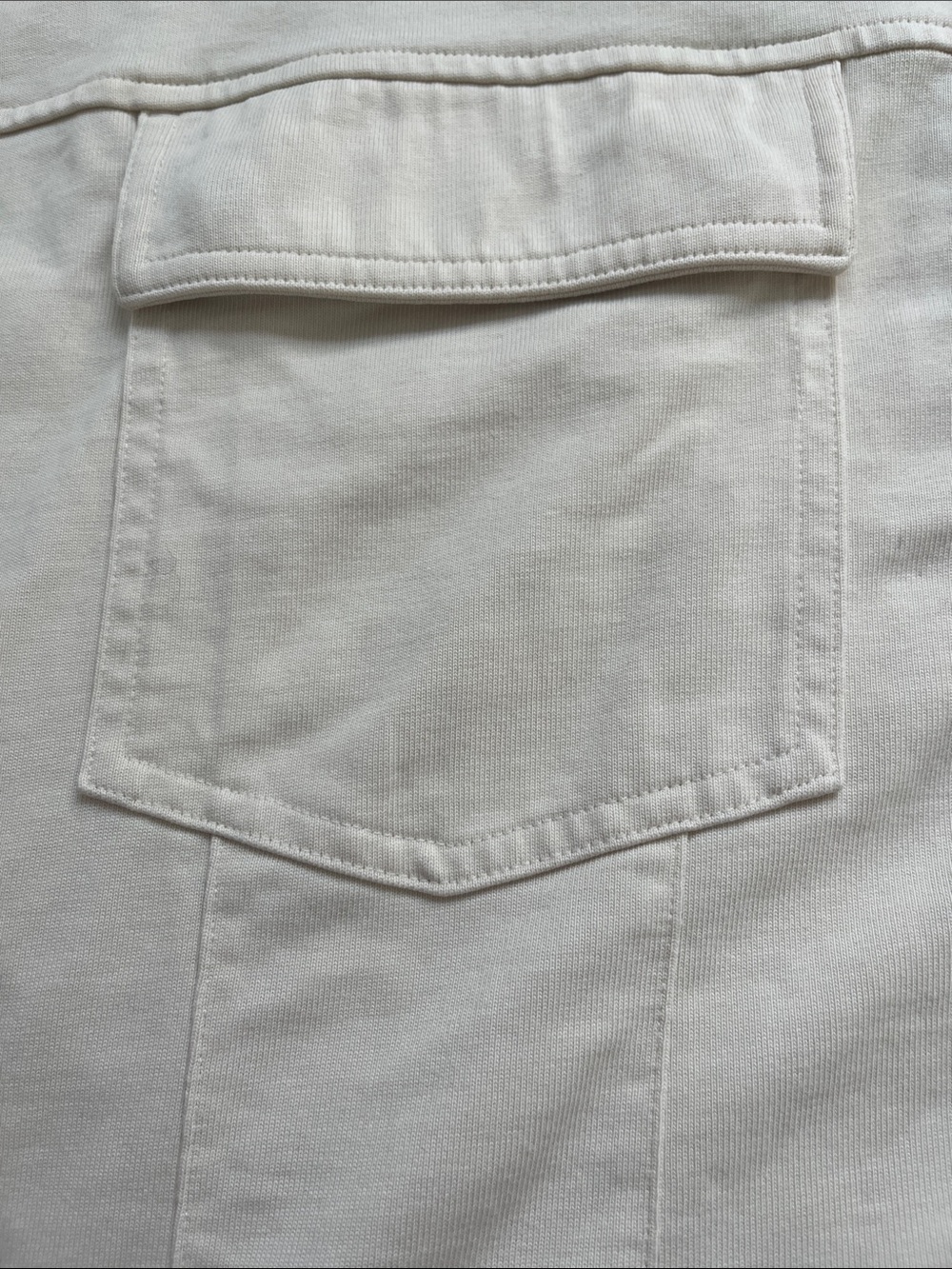 Vuori Mackenzie Jacket Cream Natural Heavyweight Cotton Knit Shacket Size M - Picture 6 of 13